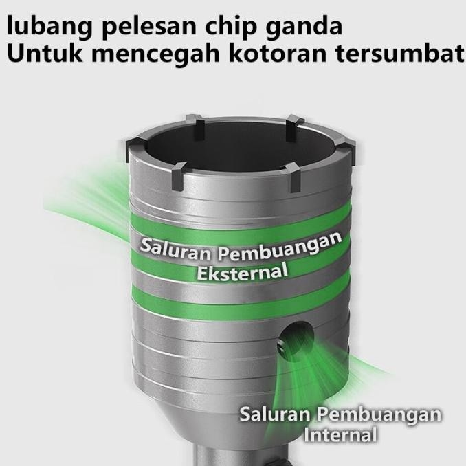 Promo Isku Hole Saw 11Pcs Set Hollow Core Saw 30-90Mm Mata Bor Hole Saw Lubang Tembok Beton Pelubang