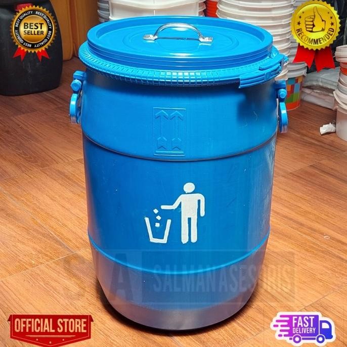 Drum Tong Plastik 50 Liter. Tempat Sampah. Tong Air