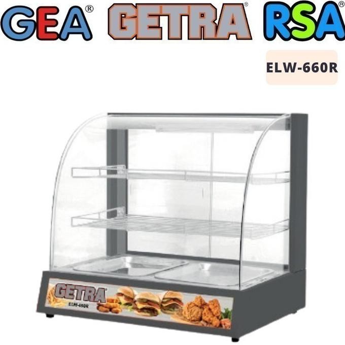 Food Display Warmer Getra Elw-660r Showcase Warmer Garansi Resmi