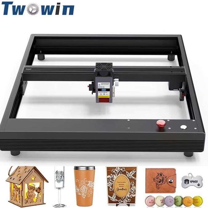 Murah Twowin Diy Laser Engraving Machine Cnc 2-Axis 20W