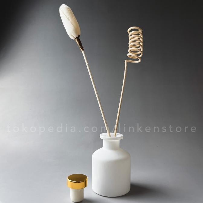 

Botol Reed Diffuser 50ml - PUTIH Doff Kaca Tebal Vas Pot Aroma Ruangan KTS