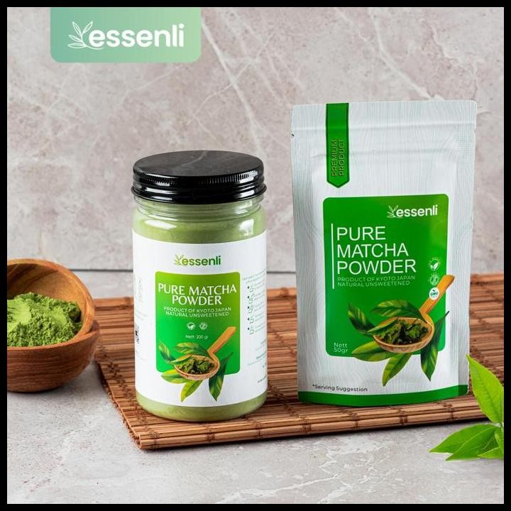 

Essenli Pure Matcha Powder Japan / Bubuk Matcha Murni Drink Original Best Seller