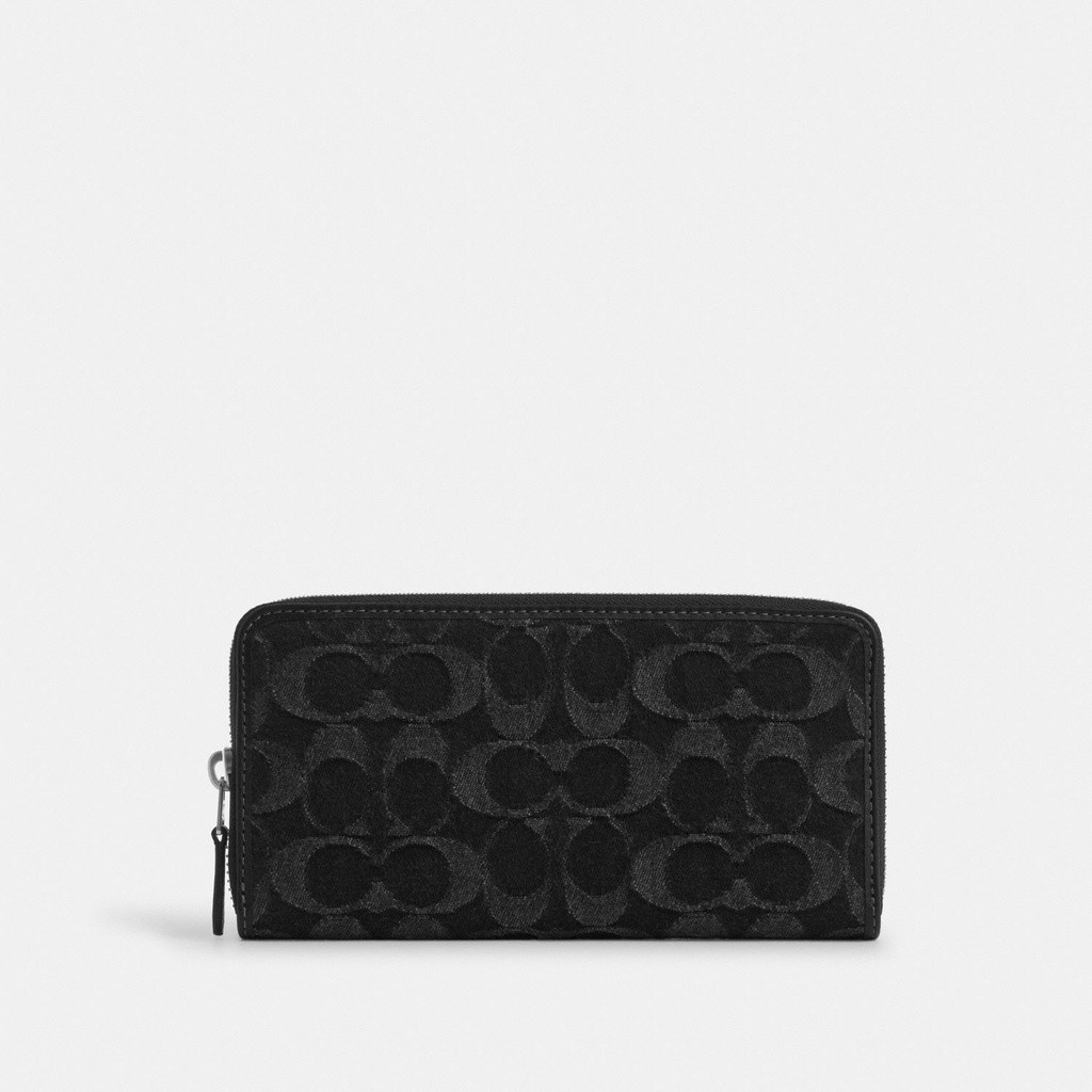 Coach Accordion Wallet In Signature - Dompet Panjang Pria
