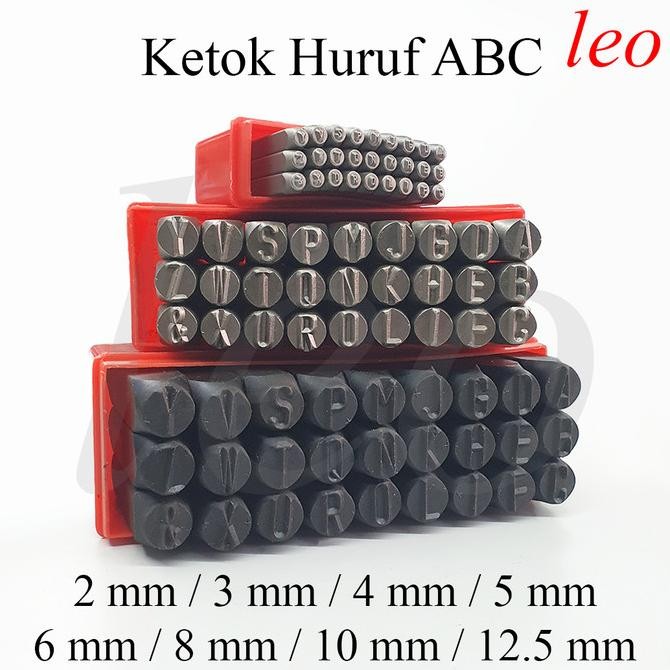 

Letter Punch 2/3/4/5/6/8/10/12.5 mm Ketok Huruf abjad Reverse Stamp HIGH QUALITY
