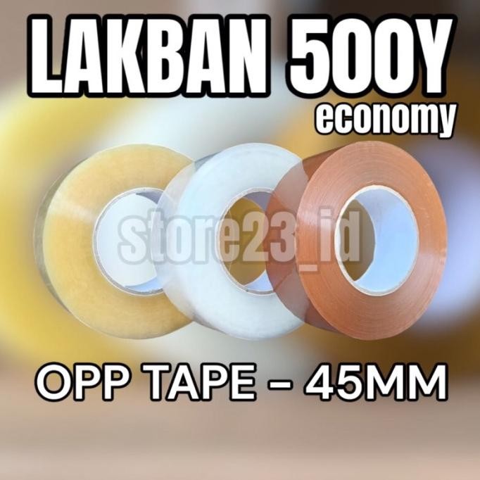 

[Good] ISOLASI 45MM X 500Y ECO / LAKBAN 45MM X 500YARD ECO / LAKBAN JUMBO 45 MM X 500 Y ECO