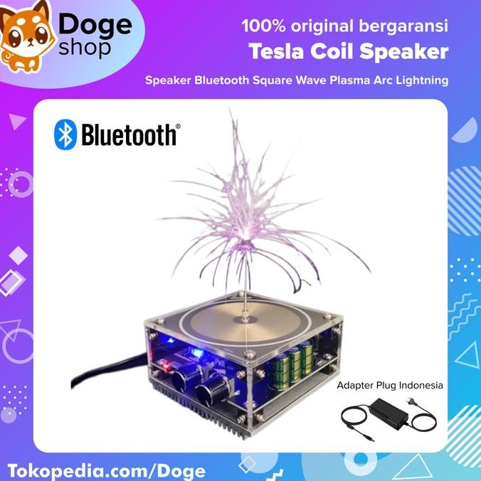 Tesla Coil Speaker Electric Arc Plasma Music Module Bluetooth Science