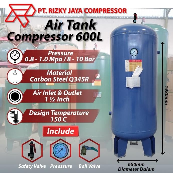 Tangki Angin 600 Liter Kompresor Air Tank 600 Liter New Stok