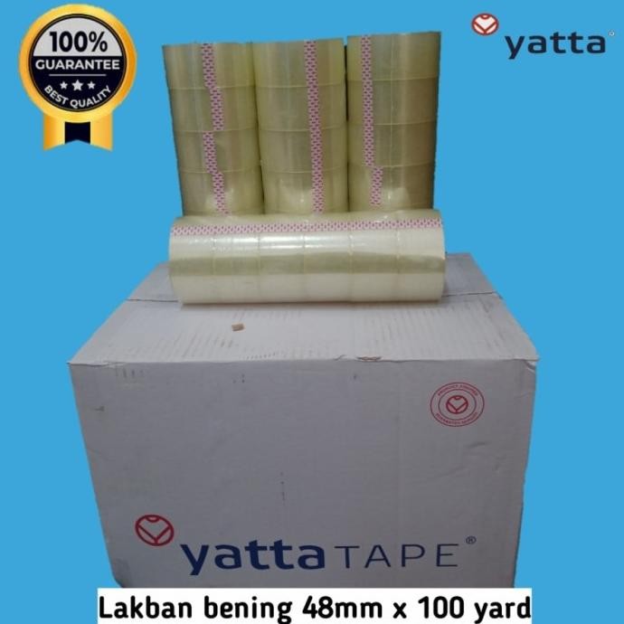 

Lakban Yatta Tape/Merah/Bening 100 Yard (Dust @ 72 Roll) murah