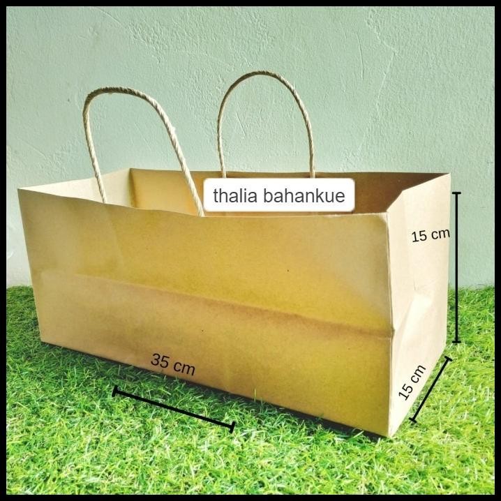 

Ready Dp Paperbag Kraft P 35 X L 15M X T15 Isi 12Pcs Dengan Tali Yang Kokoh {Terlaris|Best Seller}