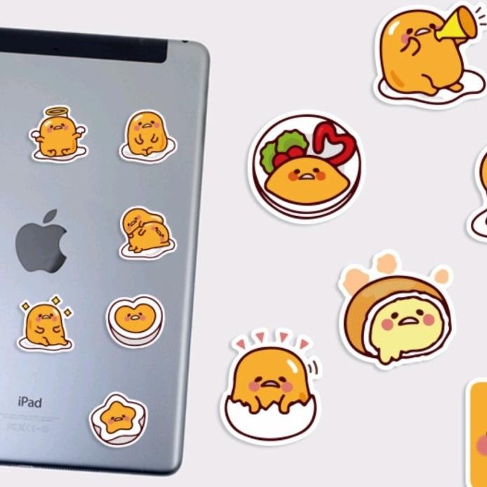 

40 Pcs / Set Sticker GUDETAMA Lazy Egg Stiker Telur Cute Waterproof murah