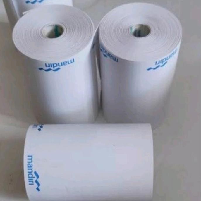 

10 Roll Kertas Thermal 58x40mm Logo Bank Mandiri EDC Bluetooth bri link murah