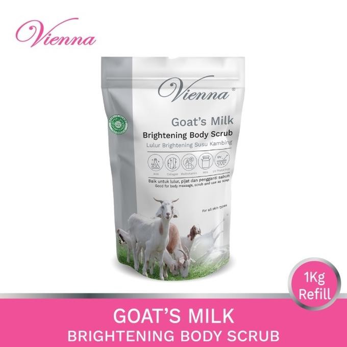

VIENNA SCRUB LULUR REFILL WHITENING SUSU KAMBING 1KG ORIGINAL BPOM [terbaik]