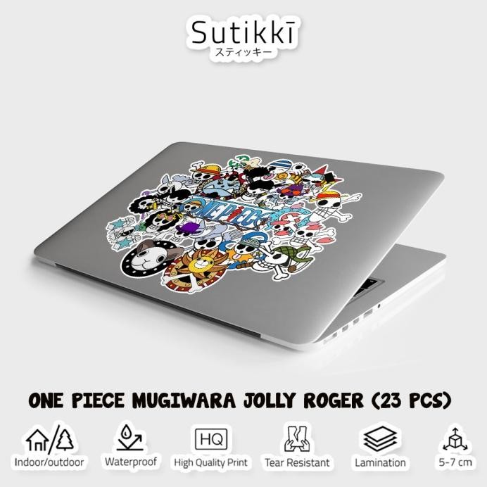 

Sticker Pack One Piece Jolly Roger Mugiwara Bendera Flag Stiker Laptop murah