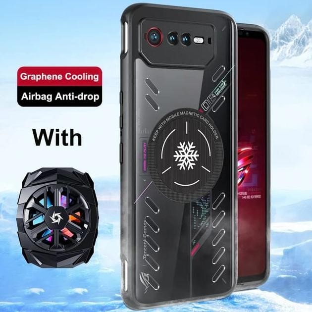 Case ASUS ROG Phone 7 Graphene Cooling Heat Dissipation Fan Cooler murah