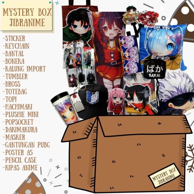 Mystery Box Anime Jujustu Titan Haikyuu Boku No Hero Waifu Husbu Co