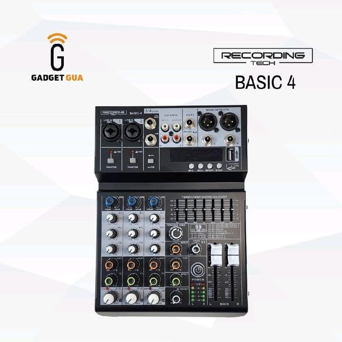 Recording Tech Rt Basic 4 Audio Mixer Untuk Live Streaming Dan Home Karaoke Co