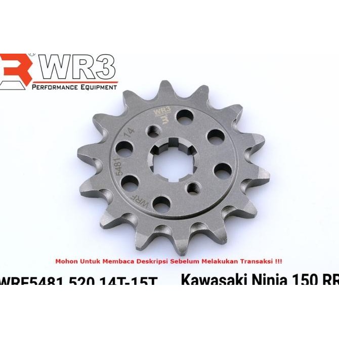 GEAR DEPAN WR3 415 428 520 NINJA 150 RR R SS CBR 250RR GSX 150 RX KING