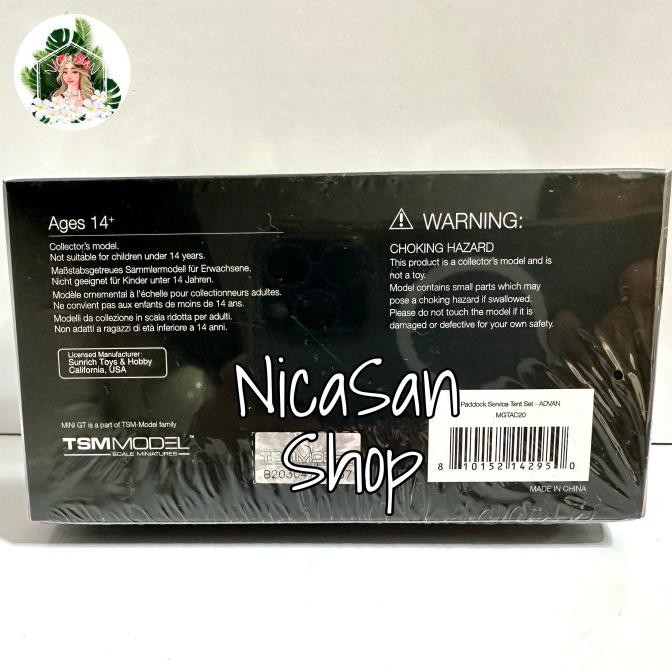 Promo Mini Gt Ac20 Paddock Service Tent Advan Set