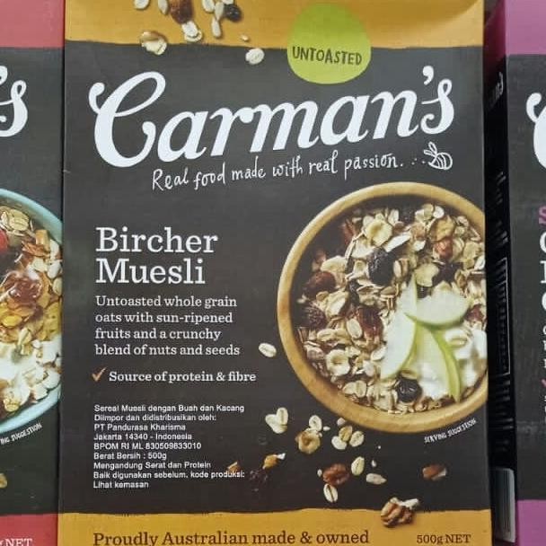 

```````] carmans bircher muesli 500gr