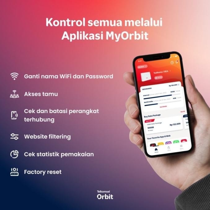 Modem Wifi Huawei B312 Telkomsel Orbit Star 2 Resmi Free 50Gb