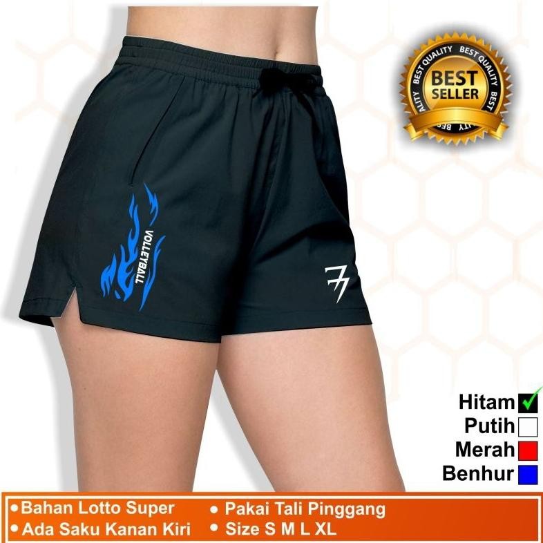 Celana Voli Mizun Wanita Celana Pendek Olahraga Voli Cewek Belah Samping Murah