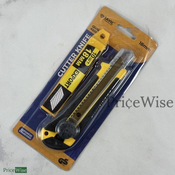 

Buruan beli] Pisau Cutter 18mm + Isi 10 pcs Savic / Knife / Kater 18 mm