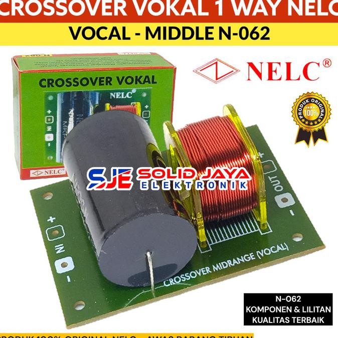 Crossover Pasif Vokal Crossover Vokal 1 Way Middle Nelc N-062 Asli Co