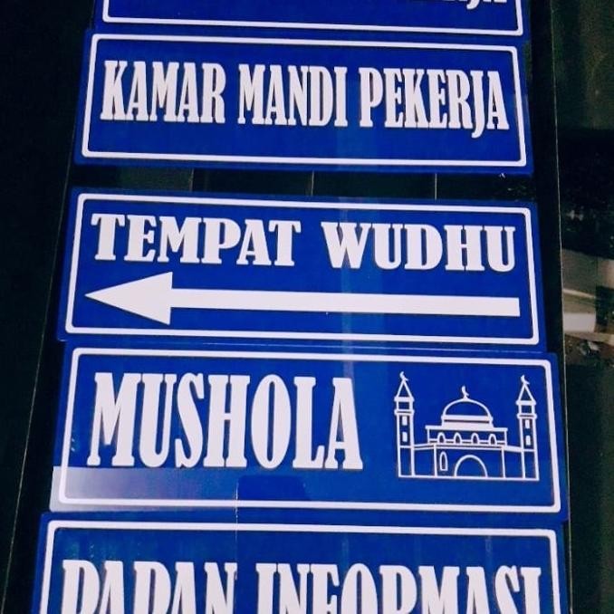 

Akrilik plat Sign label custom 20 x 40