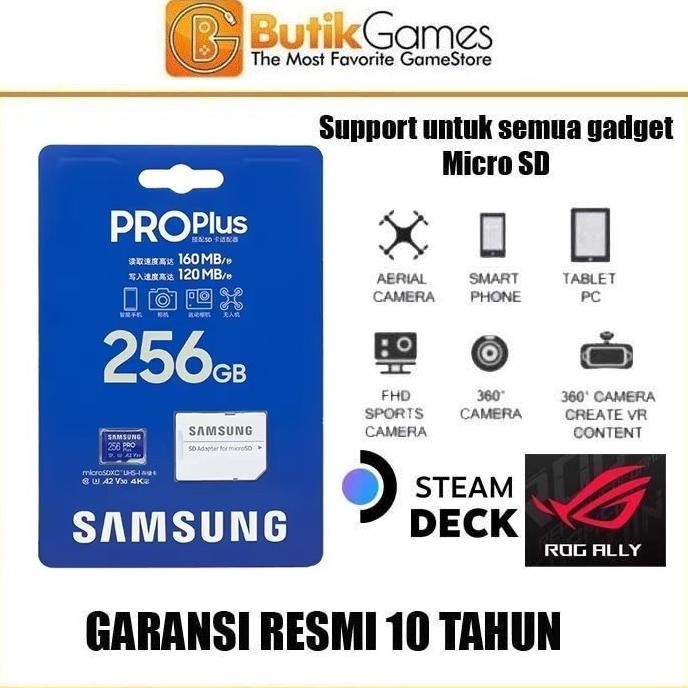 SAMSUNG MICROSD MICRO SDXC MEMORY CARD PRO PLUS 256GB 256 GB 2004T