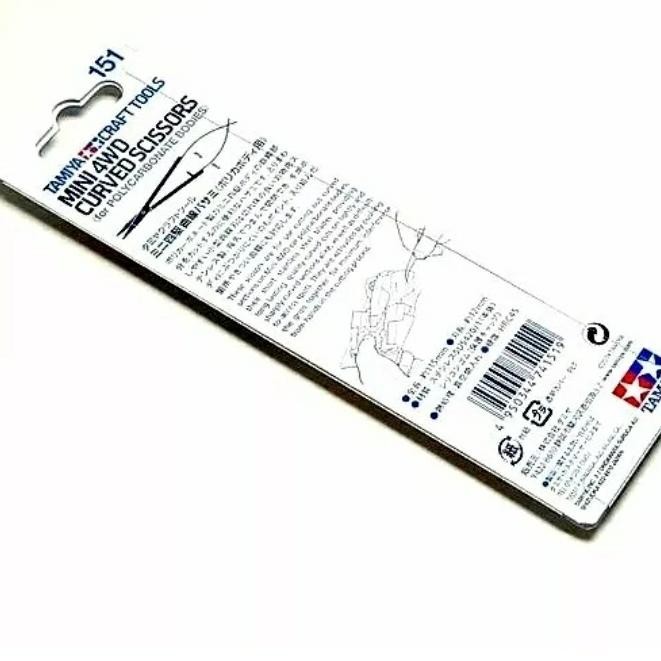 Grosir Tamiya 74151 Mini 4Wd Curved Scissors For Polycarbonate Bodies