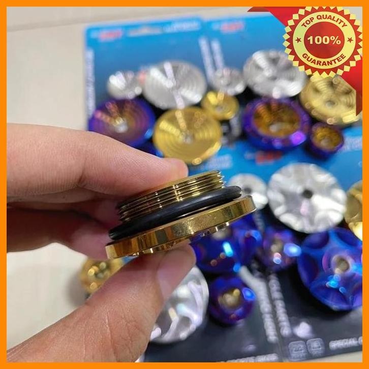 [GAZ] BAUT TUTUP KOIN MAGNET TIGER STAINLESS FULL CNC BY SPORTSDAY HONDA MEGAPRO GL SERIES