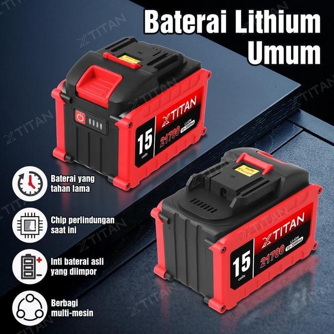 Bisa Grab! Xtitan Baterai Bor Cordless Lxt Makita Lithium Kapasitas Tinggi 88/128/188V Aksesoris For