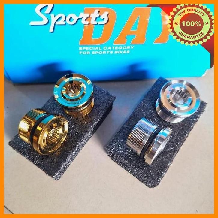 [GAZ] TUTUP AS SHOCK DEPAN NINJA STAINLESS MODEL L SPORTS DAY