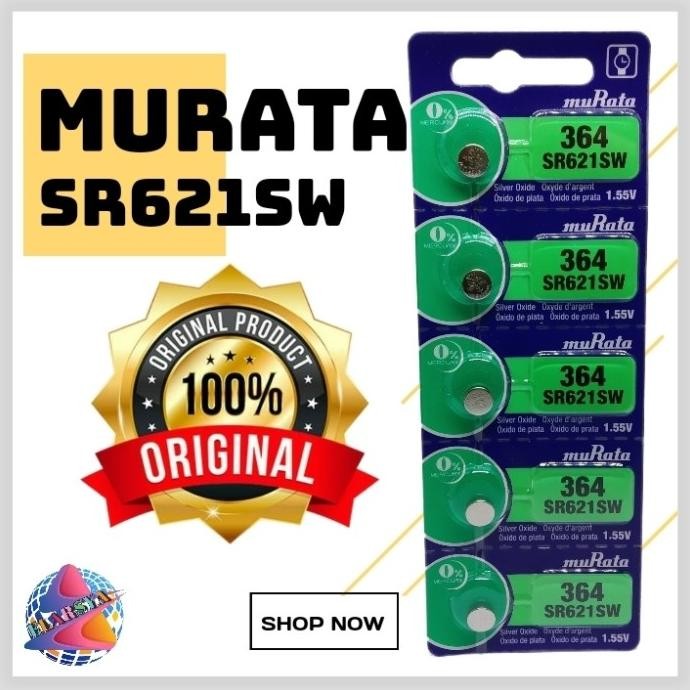 ORIGINAL BATERAI MURATA SR621 / BATERAI 364 / 621 MURATA SR 621 SW TERBATAS