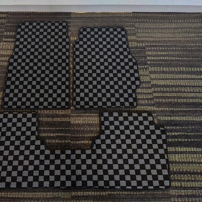 Karpet Mobil Honda Civic Sir/Ferio/Ek9/Estilo/Genio, Tahun 1996-2003. Motif Catur Abu/Grey Original 