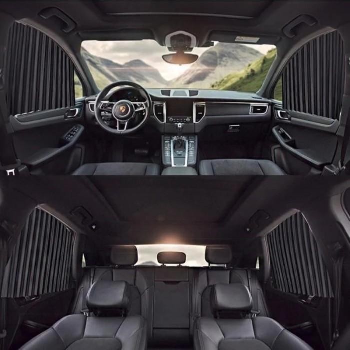 Sunshield Tirai Gorden Magnet Kaca Jendela 4Pcs Mobil Pajero Sport Original Dan Terpercaya