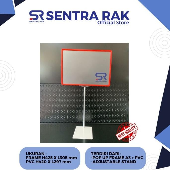 HARGA DISKON Frame Stand/ Pop up Frame/Stand Promosi Toko- Uk A3