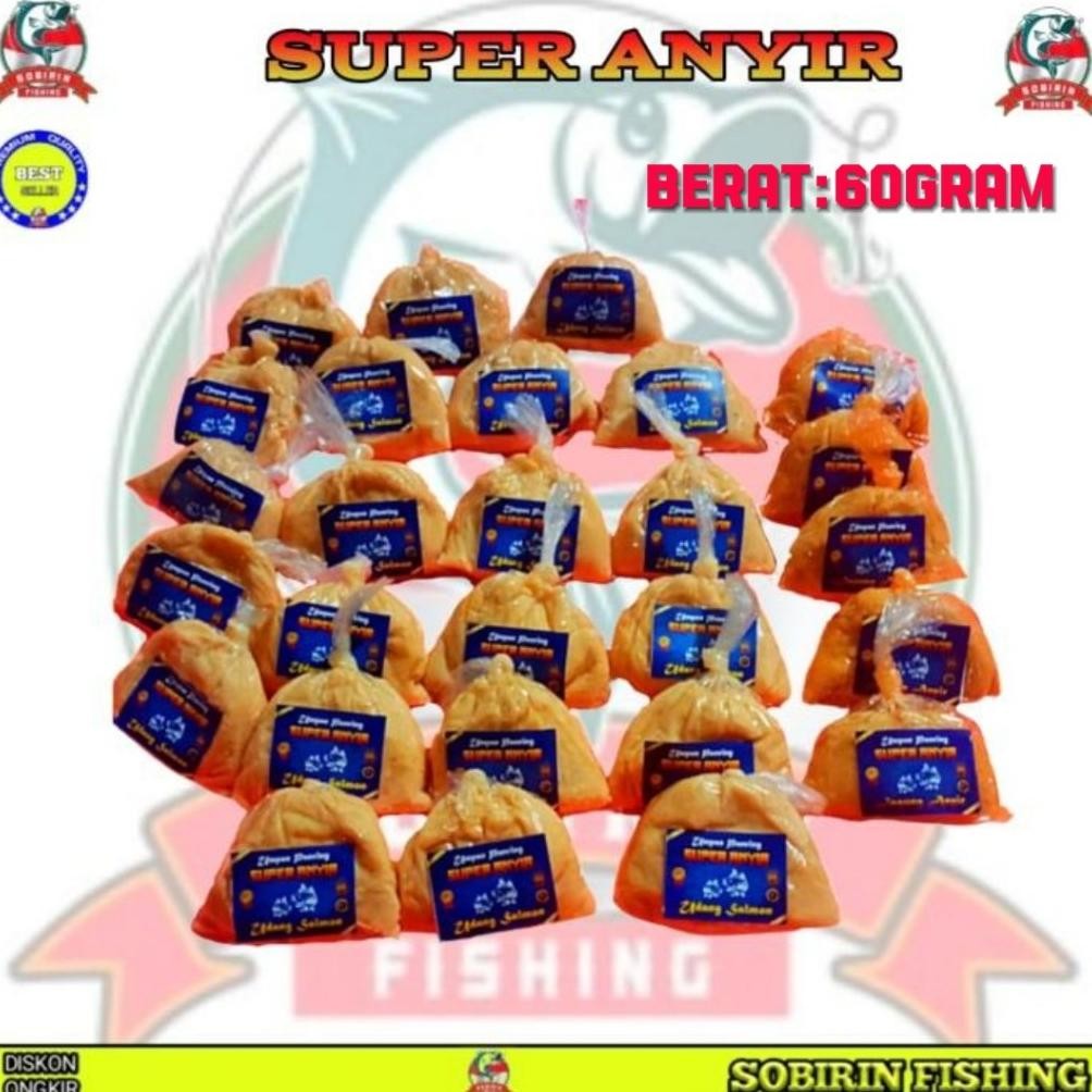 UMPAN IKAN MAS SUPER ANYIR AMIS SALMON UMPAN DASARAN IKAN MAS