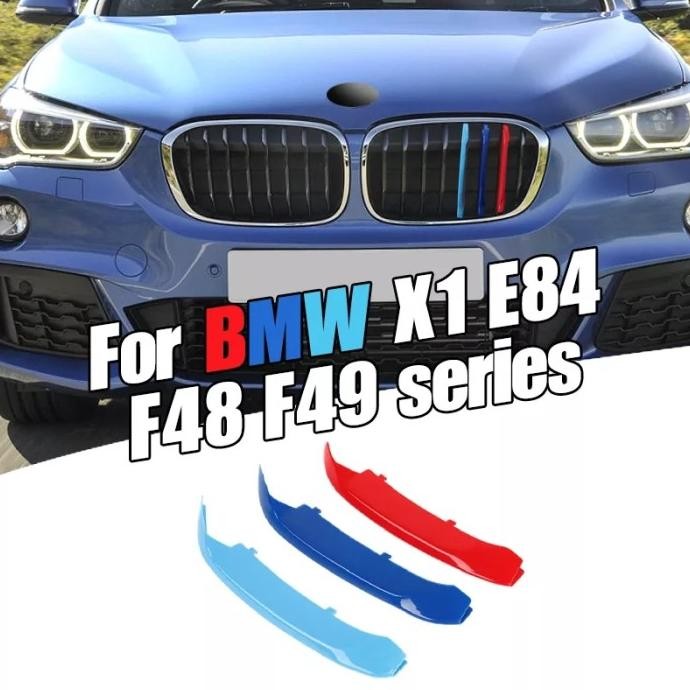 TERBARU - Striping 3D Grill BMW X1 F48 2016-2019 M Performance - M Style