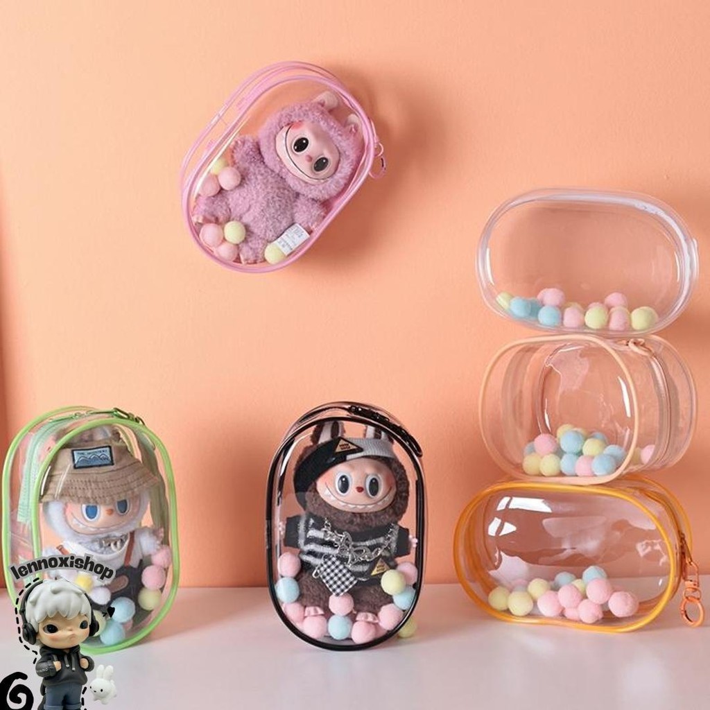 Pouch Pvc Labubu/ Tas Transparan Mini/ Pouch Pvc Boneka Diskon