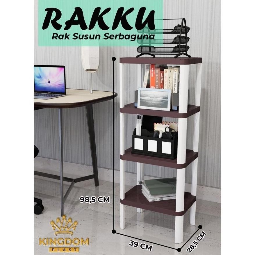 RAK SERBAGUNA PLASTIK / RAK POT BUNGA / RAK DAPUR / RAK KAMAR MANDI / NAKAS SERBAGUNA - RAKKU