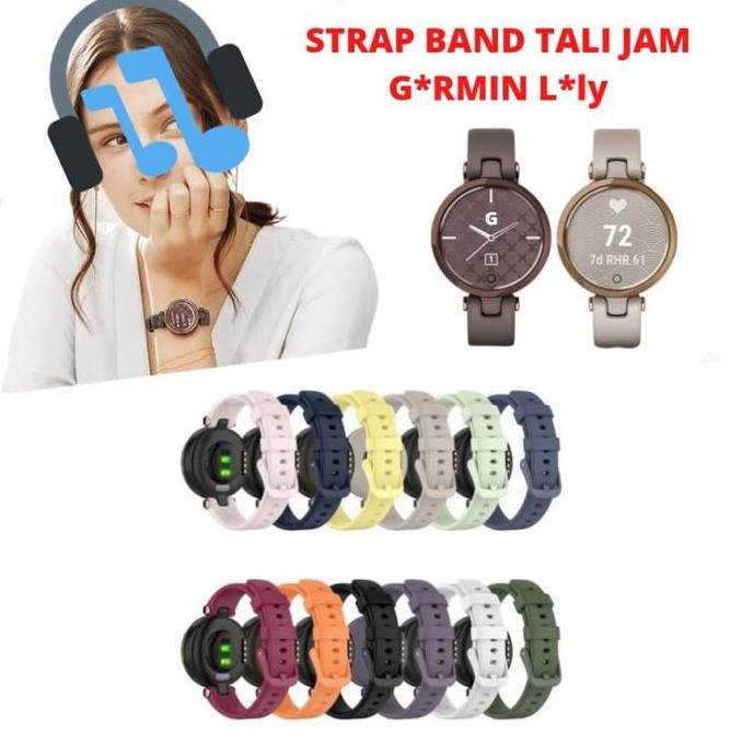Tali Jam Strap compatible untuk Garmin Lily silicon murah