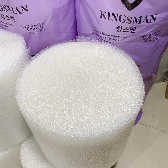 

Bubble Wrap Roll Kingsman PREMIUM Murah Bening & Hitam 20cm 25cm 30cm 40cm 50cm 60cm 80cm x Panjang 50 Meter - Bubble Potong Plastik Packing murah