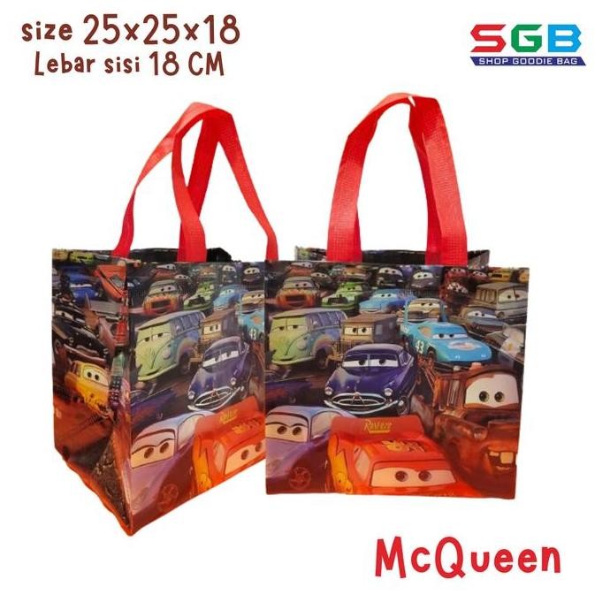 

1 Lusin ( isi 12 pcs ) Tas Spunbond Laminasi box Hello DINO & Karakter lainnya 25x25x15 - tas serbaguna murah