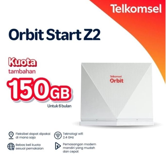 MODEM ZTE STAR Z2 ORBIT4G LTE 150GB UNLOCK KARTU TELKOMSEL BYU SIMPATI HALO 2004T