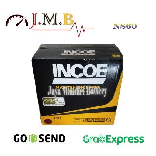 TERMURAH - Aki Mobil Incoe NS60 Aki Kering Untuk Avanza, Xenia, Apv, Veloz, Swift