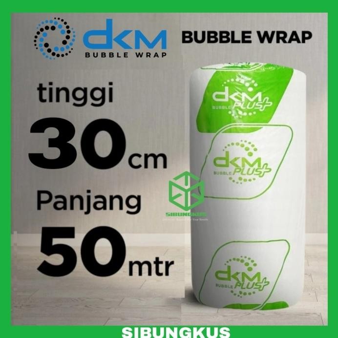 

PLASTIK BUBBLE WRAP 30CM X 50M STANDARD EKONOMIS BENING HITAM DKM+ murah