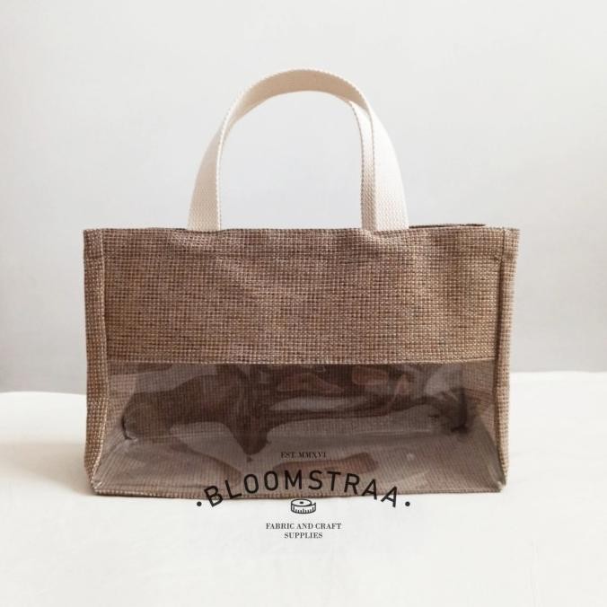 

[ LICORICE ] Hampers Bag Jute Tas Souvenir 30x20x13 cm Tas Goni Mika murah