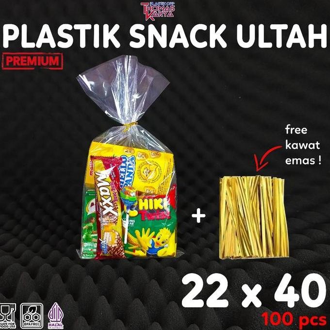 

Plastik OPP Ultah Polos isi 100 Kantong OPP Bingkisan Snack Ulang Tahun / Party Goodie Bag murah