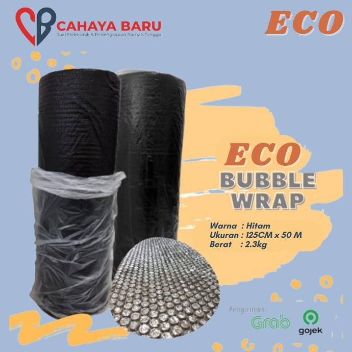 

BUBBLE WRAP HITAM ROLL 125CM x 50M (gojek/grab) murah